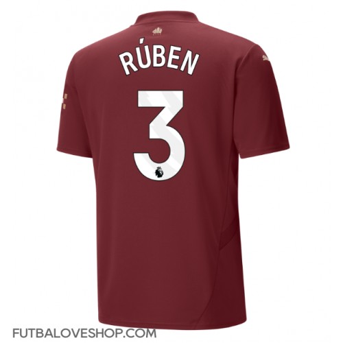 Dres Manchester City Ruben Dias #3 Tretina 2024-25 Krátky Rukáv